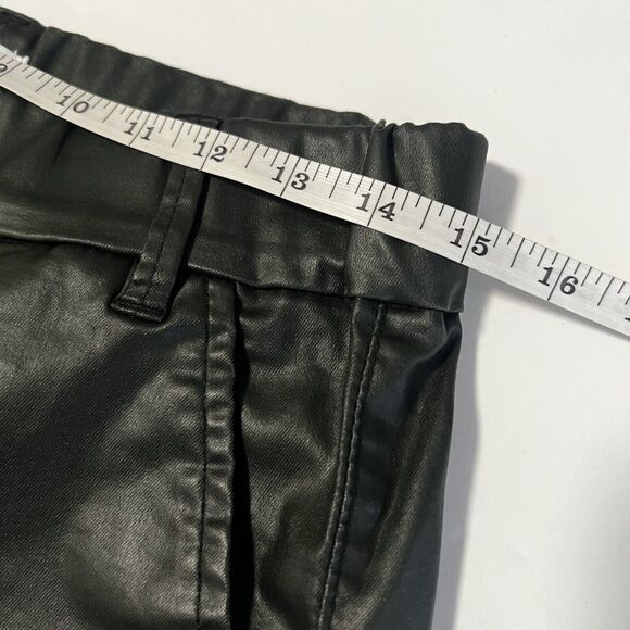 Bevy Flog Sz 29 Dafna Pants Faux Leather Coated Green - Picture 7 of 11